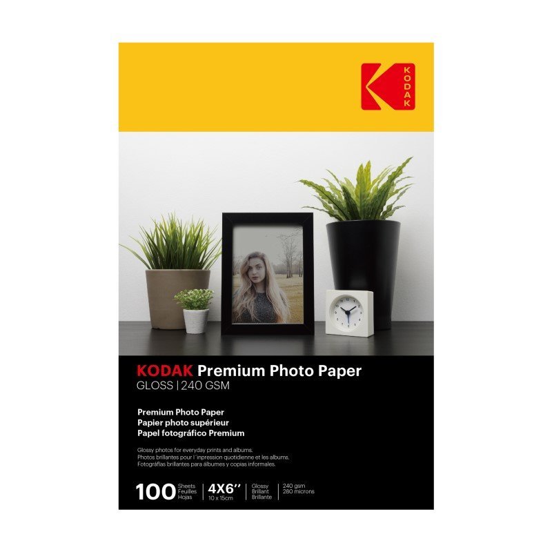 Kodak Photo Paper Gloss 240gsm 4 x 6 (4R) 100 Sheets - MataMata