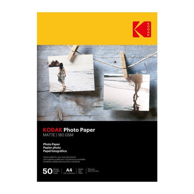 Kodak Photo Paper Matte 180gsm A4 50 Sheets - MataMata