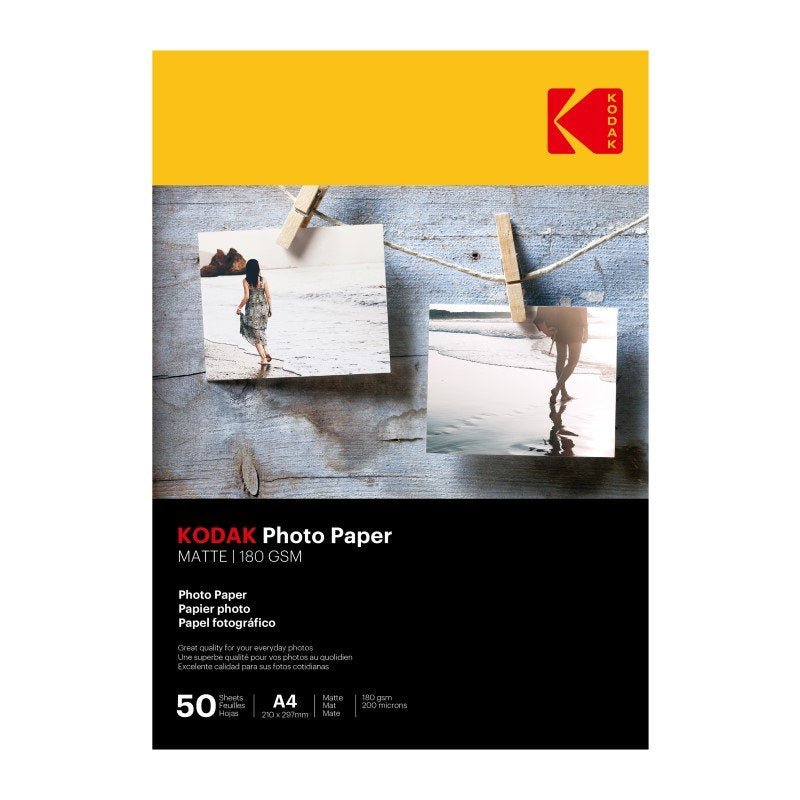 Kodak Photo Paper Matte 180gsm A4 50 Sheets - MataMata