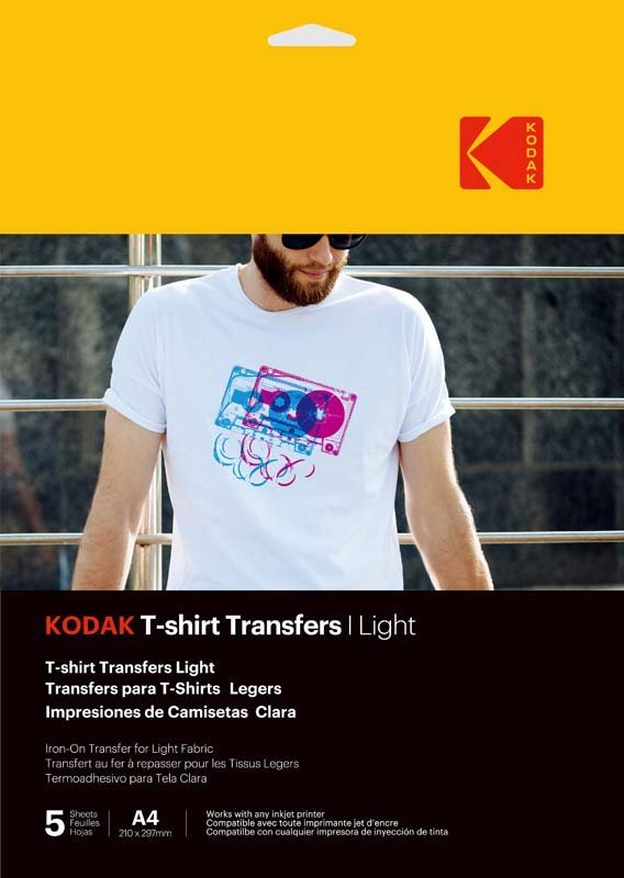 Kodak T-Shirt Transfers Light A4 5 Sheets - MataMata