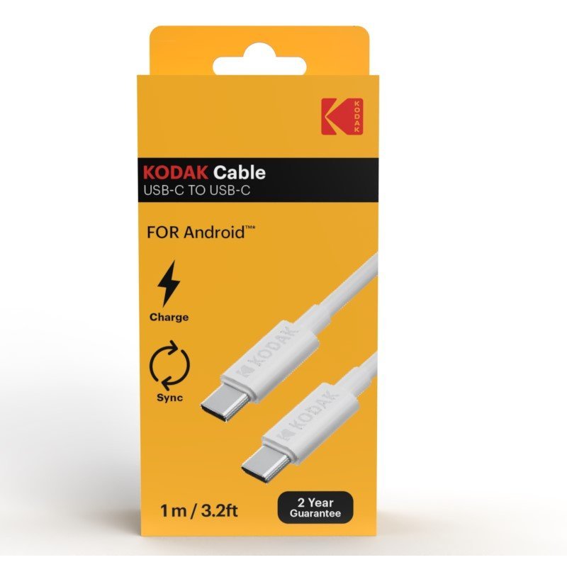 Kodak USB - C to USB - C Cable White 1 Metre - MataMata