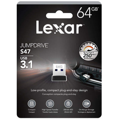 Lexar Jumpdrive S47 Plug N Stay USB 3.1 Flash Drive - MataMata