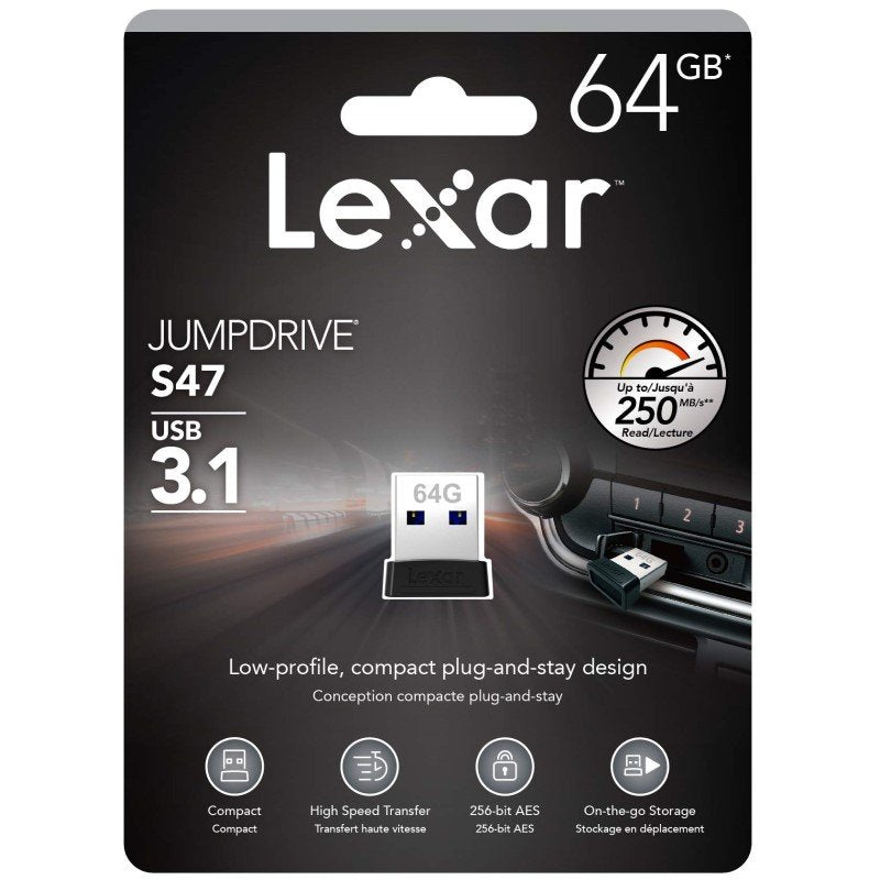 Lexar Jumpdrive S47 Plug N Stay USB 3.1 Flash Drive - MataMata